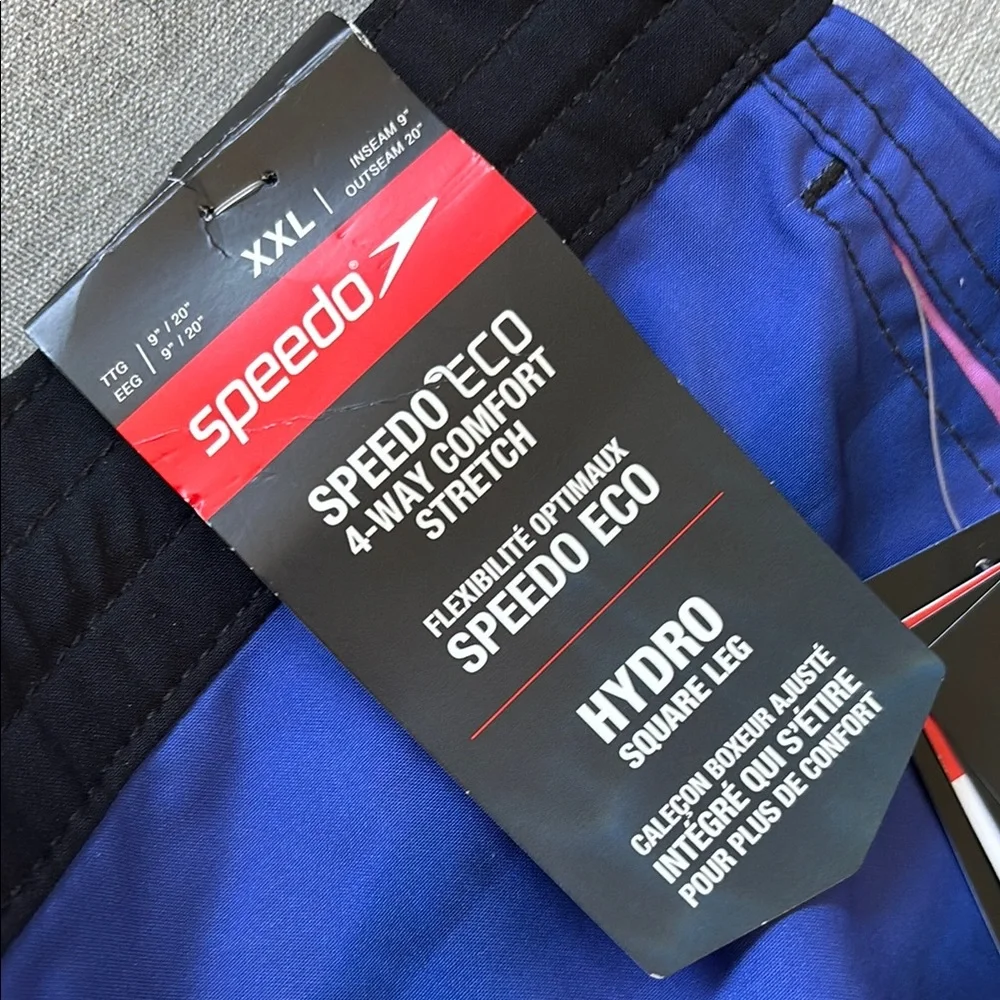 Speedo Blue to Pink Ombre Swim Board Shorts